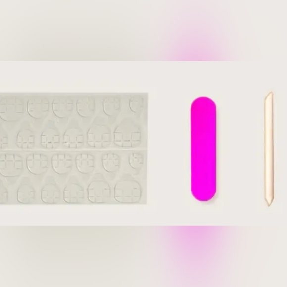 24pcs Fluorescent Green Multi-color Press On Nails - Picture 3 of 3